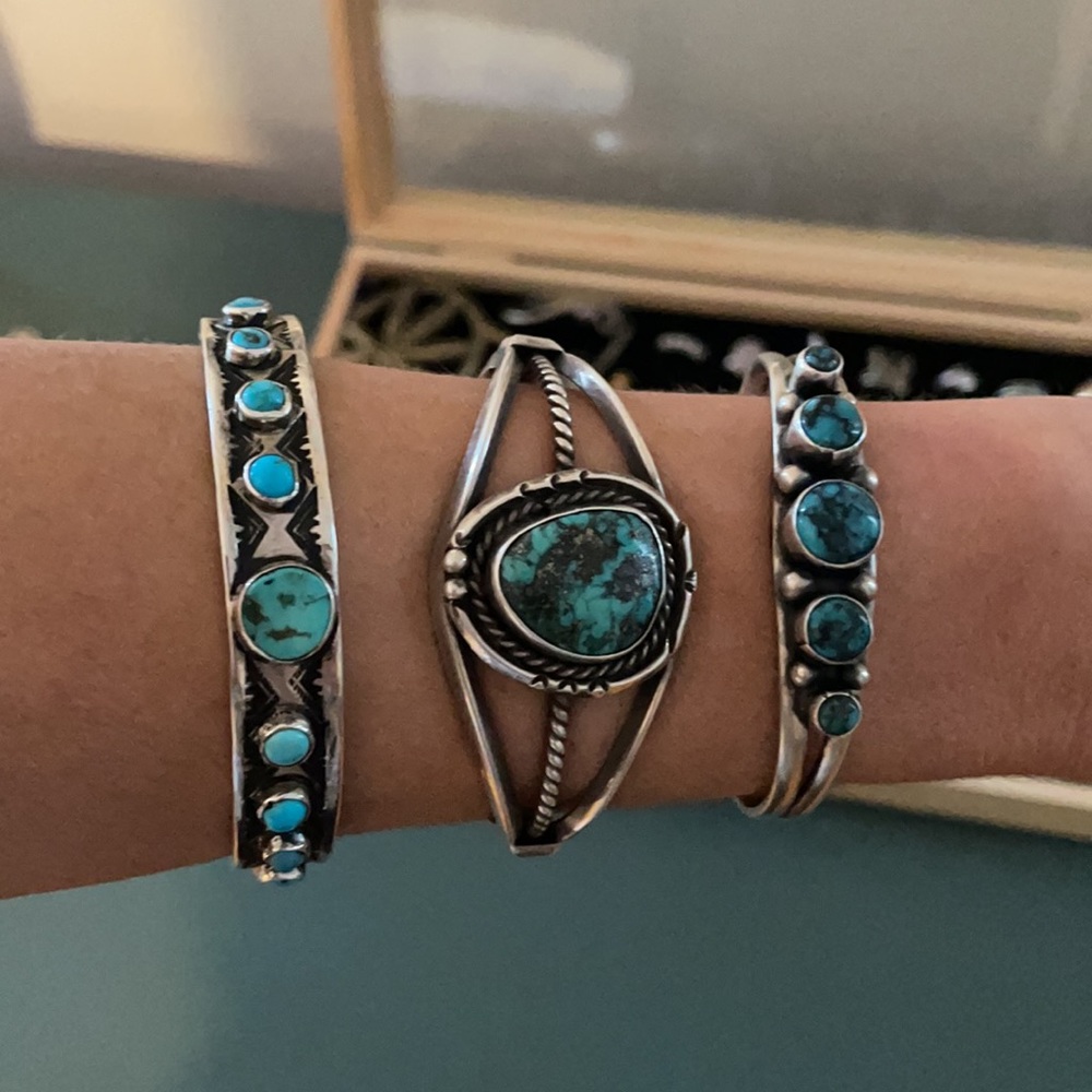 925 Turquoise Cuff Bracelet